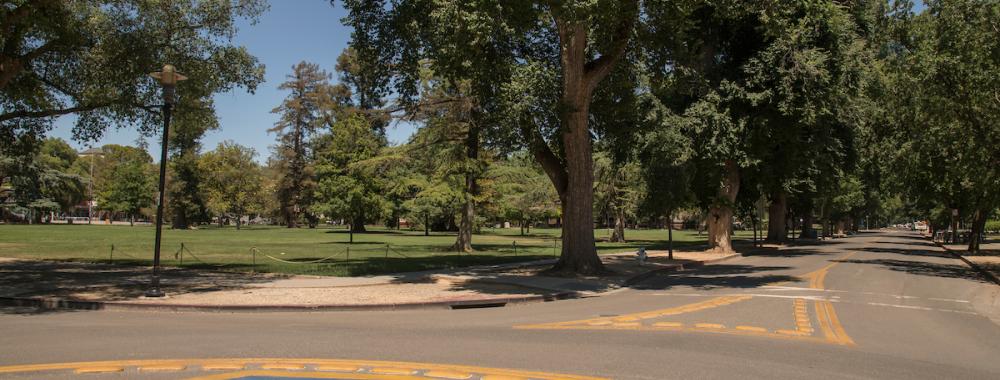 Bike circle near the Quad